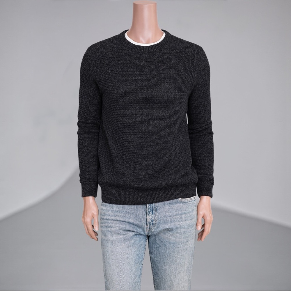 H&M Divided Mélange Textured Knit Sweater